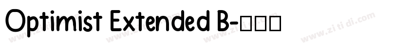 Optimist Extended B字体转换